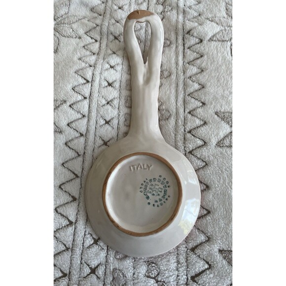 Itálica Ars Vintage Italy Ceramic Pottery Hand Painted Spoon Rest - Picture 6 of 7